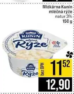 Jip Mlékárna Kunin mléčná rýže natur 3% nabídka