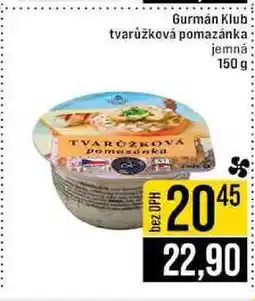 Jip Gurmán Klub tvarůžková pomazánka jemná nabídka