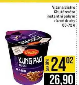 Jip Vitana Bistro Chutě světa instantní pokrm různé druhy nabídka