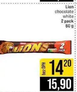Jip Lion chocolate white 2 pack 60 g nabídka