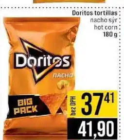 Jip Doritos tortillas nacho sýr hot corn nabídka