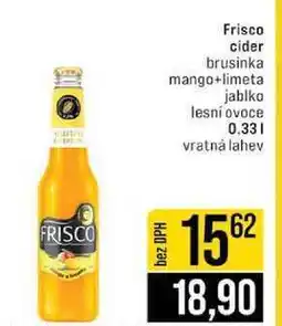 Jip Frisco cider brusinka mango+limeta jablko lesní ovoce 0,33l nabídka