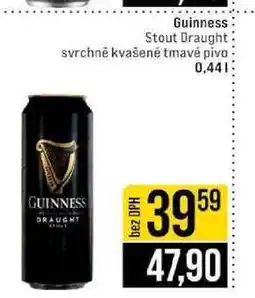 Jip Guinness Stout Draught svrchně kvašené tmavé pivo nabídka