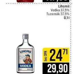 Jip Lihomil Vodka 37,5% Tuzemák 37,5% nabídka