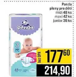 Jip Panda pleny pro děti midi 48 ks maxi 42 ks junior 36 ks nabídka