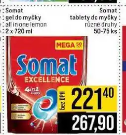 Jip Somat tablety do myčky různé druhy 50-75 ks nabídka