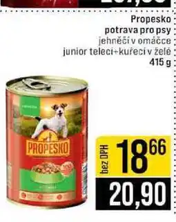 Jip Propesko potrava pro psy jehněčí v omáčce junior telecí kuřecí v želé nabídka