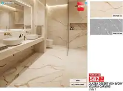 Merkury Market Dlažba desert vein ivory velaria carving třída 1 nabídka