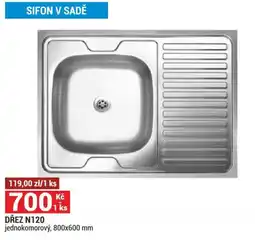 Merkury Market Dřez N120 nabídka