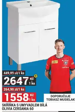 Merkury Market Skříňka s umyvadlem bílá olivia cersania 60 nabídka