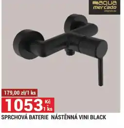 Merkury Market Sprchová baterie nástěnná vini black nabídka