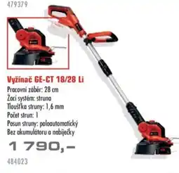 Uni Hobby Vyžínač GE-CT 18/28 Li nabídka