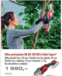 Uni Hobby Pilka prořezávací GE-GS 18/150 Li-Solo Expert¹ nabídka