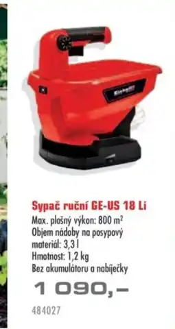 Uni Hobby Sypač ruční GE-US 18 Li nabídka