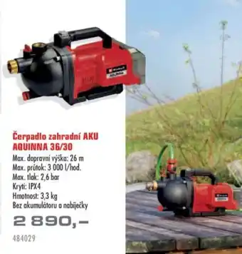 Čerpadlo zahradní AKU AQUINNA 36/30