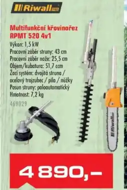 Uni Hobby Riwall Multifunkční křovinořez RPMT 520 4v1 nabídka