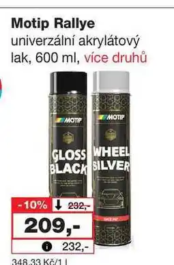 Barvy a laky drogerie Motip Rallye univerzální akrylátový lak nabídka