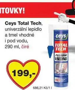 Barvy a laky drogerie Ceys Total Tech, univerzální lepidlo a tmel vhodné i pod vodu nabídka
