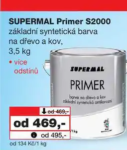 Barvy a laky drogerie SUPERMAL Primer S2000 základní syntetická barva na dřevo a kov nabídka
