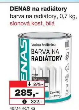 Barvy a laky drogerie DENAS na radiátory barva na radiátory nabídka