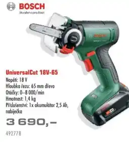 Uni Hobby BOSCH Universal Cut 18V-65 nabídka
