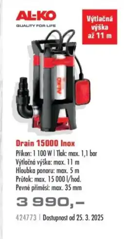 Uni Hobby Drain 15000 Inox nabídka