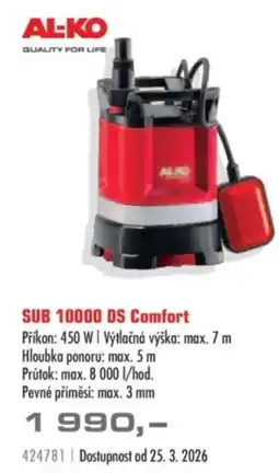 Uni Hobby SUB 10000 DS Comfort nabídka