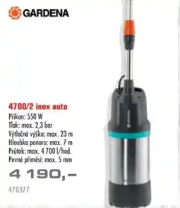 Uni Hobby GARDENA 4700/2 inox nabídka