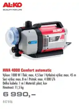 Uni Hobby HWA 4000 Comfort automatic nabídka