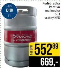 Jip Poděbradka Poctivá malinovka nabídka