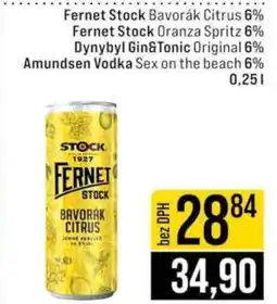 Jip Fernet Stock Bavorák citrus 6 % nabídka