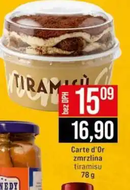 Jip Carte d’Or zmrzlina tiramisu nabídka