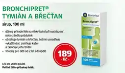 mojelekarna.cz Bronchipret Tymián a břečťan nabídka