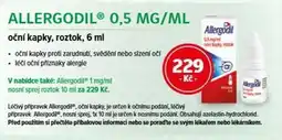 mojelekarna.cz Allergodil 0,5 mg/ml nabídka