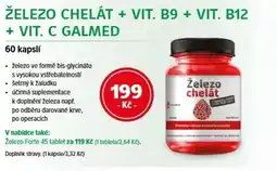 mojelekarna.cz Železo chelát + Vit. B9 + Vit. B12 + Vit. C galmed nabídka