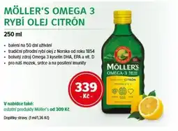 mojelekarna.cz Möller's Omega 3 rybí olej citrón nabídka