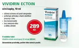 mojelekarna.cz Vividrin Ectoin nabídka