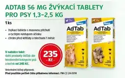mojelekarna.cz Adtab 56 mg žvýkací tablety pro psy nabídka