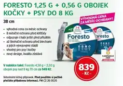 mojelekarna.cz Foresto 1,25 g + 0,56 g obojek kočky + psy do nabídka