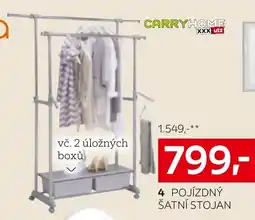 XXXLutz Pojízdný šatní stojan nabídka