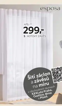 XXXLutz Hotový závěs nabídka