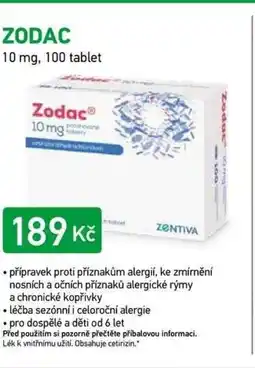 Alphega Lékárna Zodac nabídka