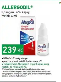 Alphega Lékárna Allergodil nabídka