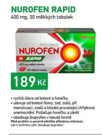 Alphega Lékárna Nurofen rapid nabídka