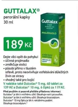 Alphega Lékárna Guttalax nabídka