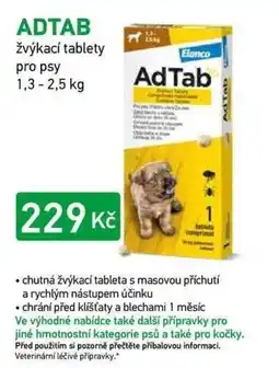 Alphega Lékárna ADTAB žvýkací tablety pro psy nabídka
