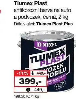 Barvy a laky drogerie Tlumex Plast antikorozní barva na auto a podvozek, černá nabídka