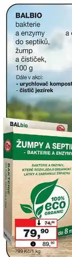 Barvy a laky drogerie BALBIO bakterie a enzymy do septiků, žump a čističek nabídka