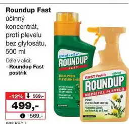 Barvy a laky drogerie Roundup Fast účinný koncentrát, proti plevelu bez glyfosátu nabídka