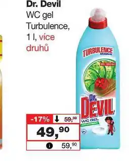 Barvy a laky drogerie Dr. Devil WC gel Turbulence nabídka